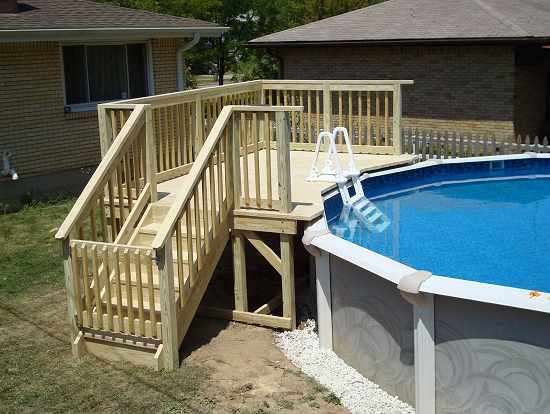 How to Build a Pool Deck - Above Ground Pool Deck Plans