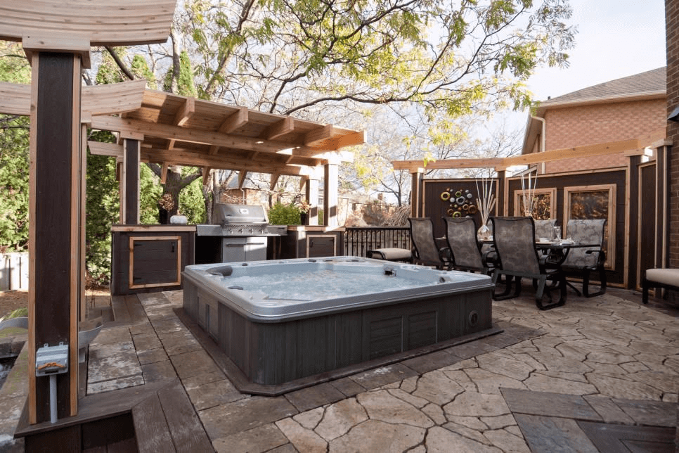 backyard hot tub privacy ideas