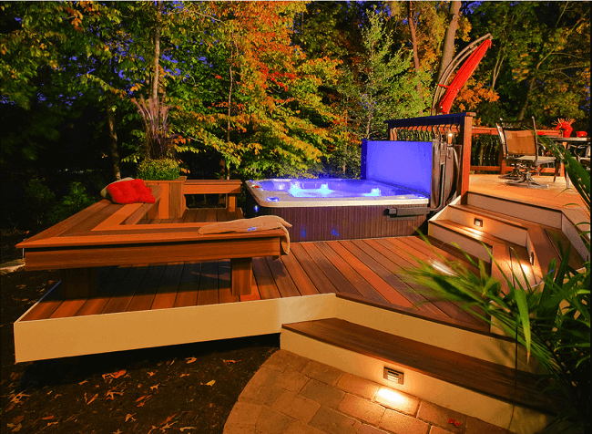 backyard hot tub privacy ideas